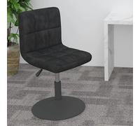 Bar Stool Black Velvet Swivel Gas Lift Adjustable 40x43x71-85.5cm Steel Base41cm
