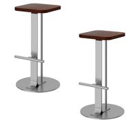 Bar Stool Breakfast Bar Chair with Wooden Seat Cushion and Metal Legs Kitchen Counter Chair, Barstools for Home Bar/Kitchen Island