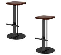 Bar Stool Breakfast Bar Chair with Wooden Seat Cushion and Metal Legs Kitchen Counter Chair, Barstools for Home Bar/Kitchen Island