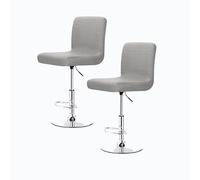 Bar Stool Cover with Back Barstool Chair Slipcovers 2/4 Pack Dining Room Square Swivel Barstool Chair Seat Cushion Slipcover for Counter Height Mid Low Back Chair Protector ( Color : #34 , Size : 2PCS