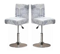 Bar Stool Covers Barstool Chair Slipcovers Covers 2/4 Pack Stretch Slipcover Pattern for Short Swivel Dining Chair-Counter Height Side Chairs (Color : #73, Size : 2PCS)