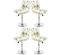 Bar Stool Covers Barstool Chair Slipcovers Covers 2/4 Pack Stretch Slipcover Pattern for Short Swivel Dining Chair-Counter Height Side Chairs (Color : #23, Size : 4PCS)