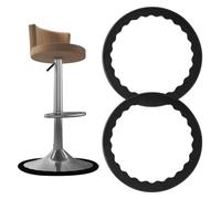 Bar Stool Leg Protectors Ring for 14.5" to 16.5" Round Base,2 PCS Anti-Slip Silicone Chair Leg Floor Protector for Wooden Floor