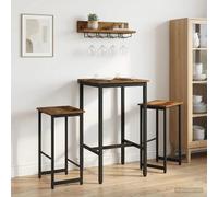 Bar Stool Old Wood 40 x 32 x 64 cm Brown Engineered Wood Set of 2