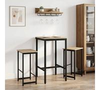 Bar Stool Sonoma Oak 40 x 32 x 64 cm Brown Engineered Wood Set of 2