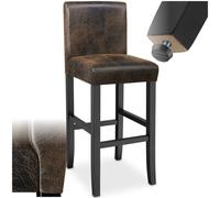 Bar Stools 1/2/4/6 Breakfast Stool Kitchen Chair Faux Leather Furniture Padded