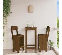 vidaXL Bar Stools 2 pcs Honey Brown 40x48.5x115.5 cm Solid Wood Pine