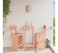 Bar Stools 2pc Natural Pine 40x48.5x115.5 cm Solid Wood Douglas Rustic for Patio
