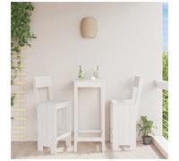 Bar stools 2pc solid white pine wood 75cm seat height 40x48.5x115.5 cm backrest