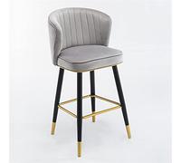 Bar Stools 30 Inches Velvet Kitchen Island Chairs,high Bar Chairs With Backs, Counter Height, Black Metal Legs Pholstered Seat, for Bars, Kitchen Island, Dining Room, Coffee
