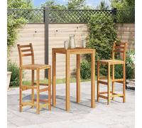 Vidaxl Bar Chairs 2 Pcs Solid Acacia Wood