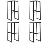 Bar Stools Bistro Chair Pub Counter Chair Black Powder-coated Steel vidaXL