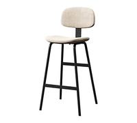 Bar Stools Counter Bar Stools Chairs, Swivel Stool With Back, Adjustable Vintage Retro Bar Stool, Pu Leather Upholstered Bar Stool For Kitchen And Home Pub, 150Kg Capacit-White-Seat height 65cm