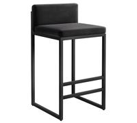 Bar Stools - Counter Height Barstools Velvet Kitchen Counter Barstools, Black/Grey/White Dining Chairs with Back for Dining Room Pub Bar, Seat Height: 45/55/65/75cm