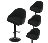 Bar Stools Cover,Short Back Chair Cover, Swivel Chair Slipcovers with Back, Stretch Bar Stool Chair Slipcovers with Round Backs Arms Curved Accent,Counter Bar Stool Cover for Armchair,Kitchen Island(