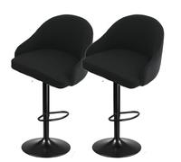 Bar Stools Cover,Short Back Chair Cover, Swivel Chair Slipcovers with Back, Stretch Bar Stool Chair Slipcovers with Round Backs Arms Curved Accent,Counter Bar Stool Cover for Armchair,Kitchen Island(