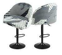 Bar Stools Cover,Short Back Chair Cover, Swivel Chair Slipcovers With Back, Stretch Bar Stool Chair Slipcovers With Round Backs Arms Curved Accent ,Counter Bar Stool Cover For Armchair,Kitchen Island(
