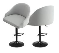 Bar Stools Cover,Short Back Chair Cover, Swivel Chair Slipcovers with Back, Stretch Bar Stool Chair Slipcovers with Round Backs Arms Curved Accent,Counter Bar Stool Cover for Armchair,Kitchen Island(