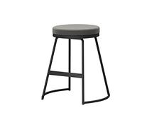Bar Stools Fashion Bar Stool, Wrought Iron Kitchen Bar Stool, Modern Casual Coffee Chair Home Office Chair Three Height Options Barstools for Bar(C,H75CM)
