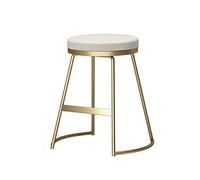 Bar Stools Fashion Bar Stool, Wrought Iron Kitchen Bar Stool, Modern Casual Coffee Chair Home Office Chair Three Height Options Barstools for Bar(B,H45CM)