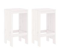 (white pine, 40 x 36 x 75 cm) vidaXL Garden Stools Outdoor Bar Stool Wooden Chair 2 pcs Solid Wood Pine