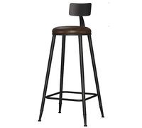 Bar Stools, Industrial Vintage Bar Chairs, Counter Breakfast Barstools with Footrest, Fit for Bar Table, Pub, Coffee, Home Dinning, Kitchen, Island (A-1ps,68cm/26.8in)