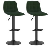 Bar Stools Kitchen Bar Chair Counter Stool Bistro Chair 2 pcs Velvet vidaXL