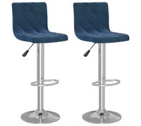 Bar Stools Kitchen Bar Chair Counter Stool Bistro Chair 2 pcs Velvet vidaXL