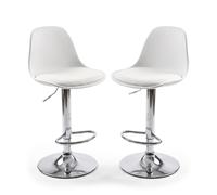 Bar stools kitchen stools bar chairs counter stools - height-adjustable, 2pc set