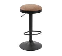 Bar Stools Remi Faux Distressed Leather Adjustable Height Brown 2pcs