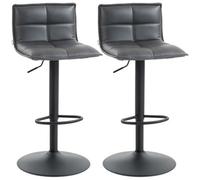 Bar Stools Set Of 2 Swivel Height Adjustable Barstools