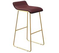 Bar Stools, Synthetic Leather Counter Height Stools Tall Stools - Industrial Pub Coffee Home Dinning Kitchen Island Barstool, Upholstered, 300lbs (Red1ps,65cm/25.6in)
