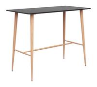 Bar Table 120x60x105cm Kitchen Bistro Dinner Counter Desk Black/White vidaXL