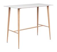 Bar Table 120x60x105cm Kitchen Bistro Dinner Counter Desk Black/White vidaXL