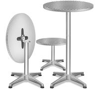 Bar Table 2Pcs Set Stainless Steel Height-Adjustable Foldable, Free Shipping,DXL