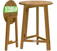 Bar Table Acacia Wood 111x80cm Foldable