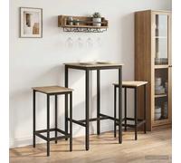 Bar Table Adjustable Feet Sonoma Oak 52 x 52 x 110 cm Brown Engineered Wood