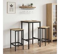 Bar Table Adjustable Feet Sonoma Oak 52 x 52 x 90 cm Brown Engineered Wood