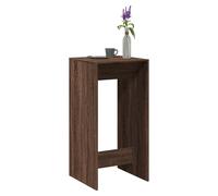 Bar Table Brown Oak 51x50x103.5cm Engineered Wood Rustic Tall Pub Table for Home