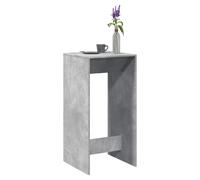 Bar Table Concrete Grey 51x50x103.5cm Engineered Wood Sturdy Tall Bistro Table