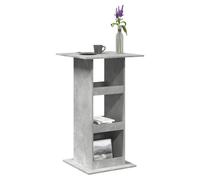 Bar Table Concrete Grey 60x60x102cm Engineered Wood High Dining Shelf for Stools