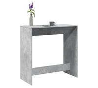 Bar table Concrete grey engineered wood 102x50x103.5 cm high 80kg load wallfixOK