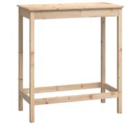 Bar Table Dining Room Wooden Bistro Table Pub Table Solid Wood Pine vidaXL