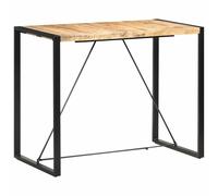 vidaXL Solid Mango Wood Bar Table 140cm Dining Room Desk Kitchen Wooden Table