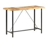 Bar Table Dinner Table Kitchen Dining Room Pub Table Rough Mango Wood vidaXL