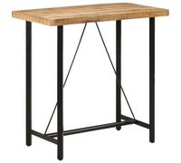 Bar Table Dinner Table Kitchen Dining Room Pub Table Rough Mango Wood vidaXL