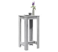 Bar Table Grey Sonoma 51x50x103.5cm Engineered Wood Tall Kitchen Pub 80kg load.