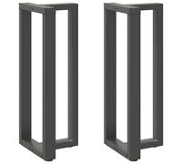 (anthracite, 50 x 35 x (100-101) cm) vidaXL Dining Table Legs T-ShapedÂ Desk Legs Metal Furniture Legs 2 pcs Steel