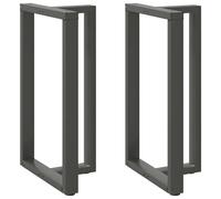 Bar table legs T-shaped Anthracite 60x35x100-101cm Powder-coated Steel 2pc Lvlrs