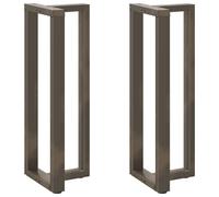 Bar table legs T-shaped Black 50x35x(110-111)cm Powder-coated steel 2pcs set M5